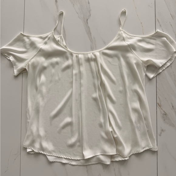 Lush Tops - Lush Nordstrom’s Cream Cold Shoulder Blouse